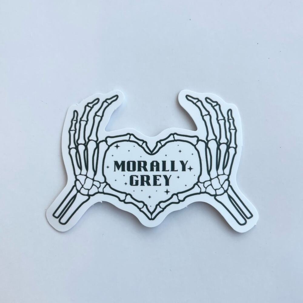 5/$10  Bookish Romance Waterproof New Vinyl Sticker Decal Morally Grey